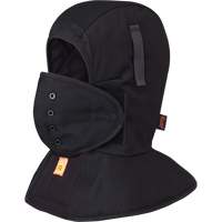 565A Flame Resistant Quilted Long Neck Hardhat Liner, Black, Cotton St. Lawrence Industrial & Safety Supply
