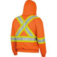 338SF Flame-Resistant Zip Style Hoodie, Men's, X-Large, High Visibility Orange, 22 cal/cm² St. Lawrence Industrial & Safety Supply