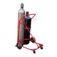 Chariot pour bouteilles, Roues Caoutchouc moul&eacute;, Base de 25-1/2"la x 7"lo, 350 lb St. Lawrence Industrial & Safety Supply