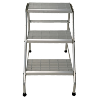 Escabeau en aluminium, 3 marches, 34-9/16" x 22-13/16" x Hauteur 30" St. Lawrence Industrial & Safety Supply