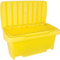 Heavy-Duty Outdoor Salt and Sand Storage Container, 24" x 48" x 24", 10 cu. Ft., Yellow St. Lawrence Industrial & Safety Supply