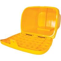 Bacs d'entreposage pour sel & sable, Avec Moraillon, 21" x 27" x 26", 4,24 pi³, Jaune St. Lawrence Industrial & Safety Supply