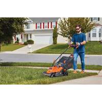 Tondeuse &agrave; gazon avec poign&eacute;e confortable, Pouss&eacute;e, &eacute;lectrique, Largeur de coupe 15" St. Lawrence Industrial & Safety Supply