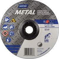 Depressed Centre Metal Grinding Wheels, 7" x 1/4", 7/8" Arbor, Aluminum Oxide, Type 27 St. Lawrence Industrial & Safety Supply