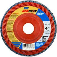 Red Heat&reg; Plastic Flat Flap Discs, 4-1/2" x 7/8", Type 27, 40 Grit, Ceramic Alumina St. Lawrence Industrial & Safety Supply