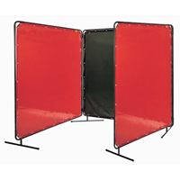 &eacute;cran et cadre pour soudage, Vert olive, 6' x 6' St. Lawrence Industrial & Safety Supply
