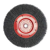 Brosses &eacute;conomiques &agrave; fils cr&ecirc;p&eacute;s - Face &eacute;troite, 6" dia., Fils 0.014, Arbre 2" St. Lawrence Industrial & Safety Supply