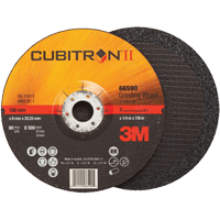 Cubitron II Depressed Centre Grinding Wheels, 4" x 1/4", 3/8" Arbor, Type 27 St. Lawrence Industrial & Safety Supply