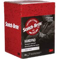 Tampons manuels Scotch-Brite 7447, Oxyde d'aluminium, 9" x 6", Grain Tr&egrave;s fin St. Lawrence Industrial & Safety Supply
