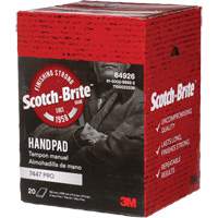Tampons manuels Scotch-Brite 7447, Oxyde d'aluminium, 9" x 6", Grain Tr&egrave;s fin St. Lawrence Industrial & Safety Supply