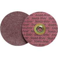 Disque de conditionnement de surface Scotch-Brite Roloc, 2" dia., Grain Moyen, Oxyde d'aluminium St. Lawrence Industrial & Safety Supply