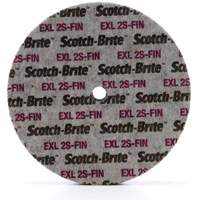Meule unitaris&eacute;e EXL Scotch-Brite, 6" x 1/4", Arbre de 1/4", Grain de Fin, Carbure de silicium St. Lawrence Industrial & Safety Supply