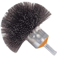 Brosse sph&eacute;rique mont&eacute;e &agrave; fils cr&ecirc;p&eacute;s, 1-1/2", Fils 0,008", Tige 1/4" St. Lawrence Industrial & Safety Supply