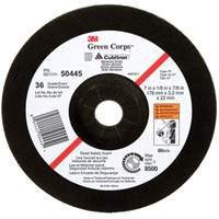Green Corps Depressed Centre Wheel, 7" x 1/8", 7/8" Arbor, Ceramic, Type 27 St. Lawrence Industrial & Safety Supply