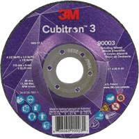 Cubitron 3 Depressed Centre Grinding Wheel, 4-1/2" x 1/4", 7/8" Arbor, Ceramic, Type T27 St. Lawrence Industrial & Safety Supply