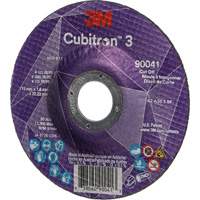 Cubitron 3 Cut-Off Wheel, 4-1/2" x 0.045", 7/8" Arbor, Type T27, Ceramic, 13300 RPM St. Lawrence Industrial & Safety Supply