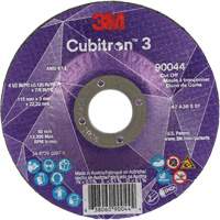 Cubitron 3 Cut-Off Wheel, 4-1/2" x 1/8", 7/8" Arbor, Type T27, Ceramic, 13300 RPM St. Lawrence Industrial & Safety Supply