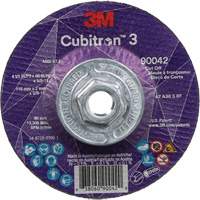 Cubitron 3 Cut-Off Wheel, 4-1/2" x 0.09", 5/8"-11 Arbor, Type T27, Ceramic, 13300 RPM St. Lawrence Industrial & Safety Supply