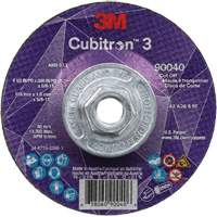 Cubitron 3 Cut-Off Wheel, 4-1/2" x 0.045", 5/8"-11 Arbor, Type T27, Ceramic, 13300 RPM St. Lawrence Industrial & Safety Supply