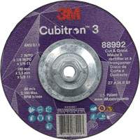 Cubitron 3 Cut and Grind Wheel, 7" x 1/8", 5/8"-11 Arbor, Type 27, 36 Grit, Ceramic St. Lawrence Industrial & Safety Supply