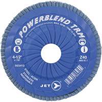 Disque &agrave; lamelles ajustables TRM Powerblend, 4-1/2" x 7/8", Type 29, Grain Z40, Zirconium St. Lawrence Industrial & Safety Supply