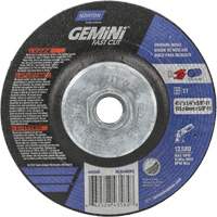Gemini Grinding Wheel, 4-1/2" x 1/4", 5/8"-11 Arbor, Aluminum Oxide, Type 27 St. Lawrence Industrial & Safety Supply
