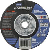 Gemini XXL Grinding & Cutting Wheel, 4-1/2" x 1/8", 5/8"-11 Arbor, Type 27, Aluminum Oxide St. Lawrence Industrial & Safety Supply