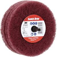 Roue de ponçage &agrave; usage g&eacute;n&eacute;ral Scotch-Brite Roloc Plus, 4" dia. St. Lawrence Industrial & Safety Supply