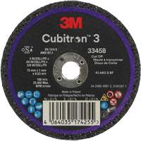 Cubitron 3 Cut-Off Wheel, 3" x 0.039", 3/8" Arbor, Ceramic St. Lawrence Industrial & Safety Supply