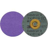 Cubitron 3 Roloc Fibre Disc, 3" Dia., 80+ Grit, Ceramic St. Lawrence Industrial & Safety Supply