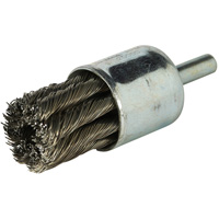 Stem Mounted Knotted Wire Brush, 3/4" Dia. x 1/4" Arbor St. Lawrence Industrial & Safety Supply