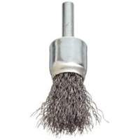 Stem Mounted Crimped Wire Brush, 3/4", 0.006" Fill, 1/4" Shank St. Lawrence Industrial & Safety Supply