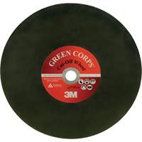 Green Corps Cut Off Wheel, 13-9/10" x 0.118", 1" Arbor, Ceramic, 20000 RPM St. Lawrence Industrial & Safety Supply