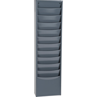 Literature Storage Racks, Stationary, 11 Slots, Steel, 9-3/4" W x 4-1/8" D x 36" H St. Lawrence Industrial & Safety Supply