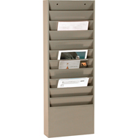 Literature Storage Racks, Stationary, 11 Slots, Steel, 13-1/4" W x 4-1/8" D x 36" H St. Lawrence Industrial & Safety Supply