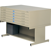 Steel Plan Files, 5 Drawers, 40-3/8" W x 29-3/8" D x 16-1/2" H St. Lawrence Industrial & Safety Supply