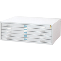 Classeurs En Acier Pour Plans-5 Tiroirs, 5 Tiroirs, 53-3/8" la x 41-3/8" p x 16-1/2" h St. Lawrence Industrial & Safety Supply