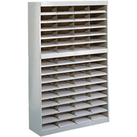 Heavy-duty Literature Organizers, Stationary, 60 Slots, Steel, 37-1/2" W x 12-3/4" D x 60" H St. Lawrence Industrial & Safety Supply