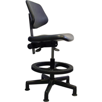 Si&egrave;ges ergonomiques, Polyur&eacute;thane, Noir, Capacit&eacute; 250 lb St. Lawrence Industrial & Safety Supply