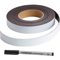 Write-On Magnetic Label, Magnetic, 600" L x 1" W St. Lawrence Industrial & Safety Supply