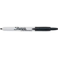 Retractable Permanent Marker, Black, Fine Tip St. Lawrence Industrial & Safety Supply