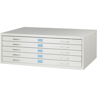 Classeurs pour classement &agrave; plat Facil, 5 Tiroirs, 46" la x 32" p x 16-3/8" h St. Lawrence Industrial & Safety Supply
