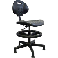 Si&egrave;ges ergonomiques robustes, Polyur&eacute;thane, Noir, Capacit&eacute; 250 lb St. Lawrence Industrial & Safety Supply