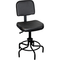 Tabouret avec dossier de s&eacute;rie 6000, Stationnaire, Ajustable Hauteur, Capacit&eacute; 250 lb St. Lawrence Industrial & Safety Supply