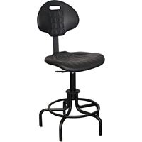 Tabouret avec dossier de s&eacute;rie 6000, Stationnaire, Ajustable Hauteur, Capacit&eacute; 250 lb St. Lawrence Industrial & Safety Supply