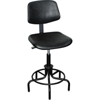 Tabouret avec dossier de s&eacute;rie 6000, Stationnaire, Ajustable Hauteur, Capacit&eacute; 250 lb St. Lawrence Industrial & Safety Supply