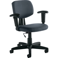 Task Chair, Fabric, Charcoal St. Lawrence Industrial & Safety Supply
