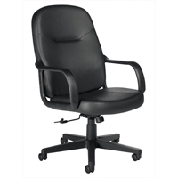 Office Chairs, Leather, Black St. Lawrence Industrial & Safety Supply