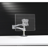 Support &agrave; &eacute;cran simple, bras &agrave; double extension &agrave; hauteur ajustable St. Lawrence Industrial & Safety Supply