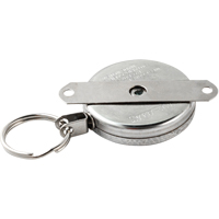 Porte-cl&eacute;s autor&eacute;tractables #487-HD, Chrome, C&acirc;ble 48", Fixation Support pour montage St. Lawrence Industrial & Safety Supply